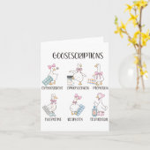 Pharmacy Funny Goose Silly Prescriptions Puns Medi Kaart (Gele Bloem)