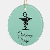 Pharmacy Intern Ceramic Circle Ornament (Links)