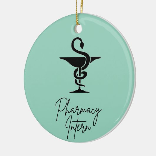 Pharmacy Intern Ceramic Circle Ornament (Links)