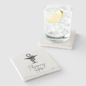 Pharmacy Intern Stone Onderzetter (Zijkant)