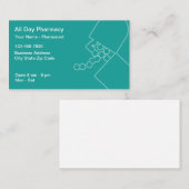 Pharmacy moderne Pharmacy Pharmist Thème Cartes de (Devant / Derrière)