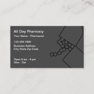 Pharmacy moderne Pharmacy Pharmist Thème Cartes de