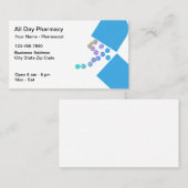 Pharmacy moderne Pharmacy Pharmist Thème Cartes de (Devant / Derrière)