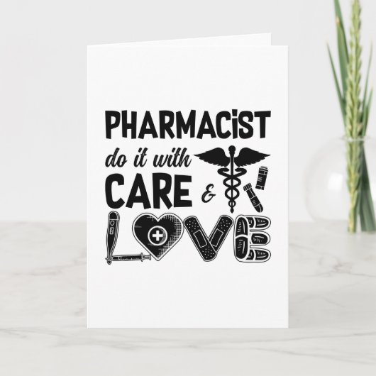 Pharmacy Pharmacist Do It With Care Pharmacists Kaart (Voorkant)