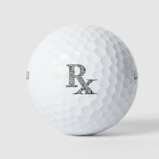 Pharmacy Rx balles de golf faire de grands cadeaux (Devant)