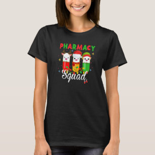 Pharmacy Squad Santa Hat Pharmacist Merry Christma T-shirt