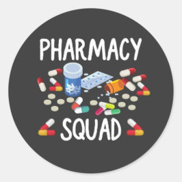 Pharmacy squad T-Shirt Ronde Sticker