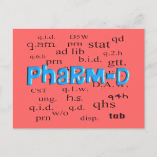 Pharmacy Student Pharm-D Gifts Briefkaart
