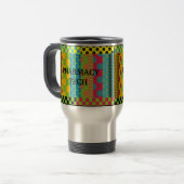 Pharmacy Tech Abstract Art Travel mug Reisbeker (Voorkant links)