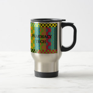 Pharmacy Tech Abstract Art Travel mug Reisbeker