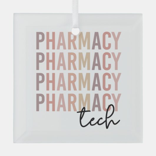 Pharmacy Tech | Farmaceutische technicus Glas Ornament (Voorkant)