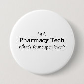 Pharmacy Tech Ronde Button 7,6 Cm (Voorkant)