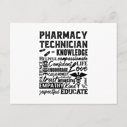 Pharmacy Technician Quote Medicine Pharmacists Briefkaart (Voorkant)