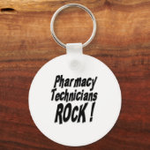 Pharmacy Technicians Rock! Button Sleutelhanger (Voorkant)