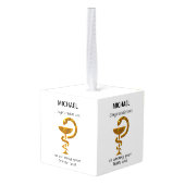 Pharmacy White Coat Ceremony Gefeliciteerd Kubus Ornament (Achter hoekig)