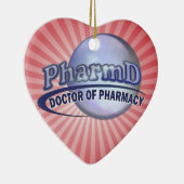 PharmD BLUE LOGO - ARTS VAN APOTHEKEN Keramisch Ornament (Rechts)