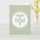 PharmD Doctor in de Afstuderen Kaart (Gele Bloem)