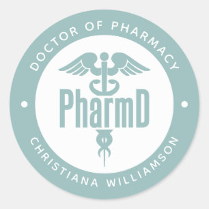PharmD Doctor in de Afstuderen Ronde Sticker