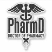 PharmD Doctor in de apotheek Afstuderen Sticker (Voorkant)