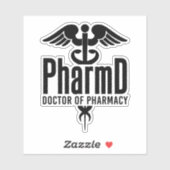 PharmD Doctor in de apotheek Afstuderen Sticker (Vel)