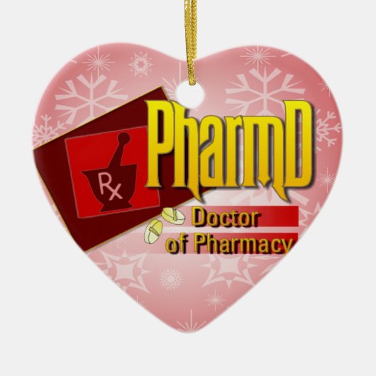 PharmD Doctor in de LOGO Keramisch Ornament (Voorkant)