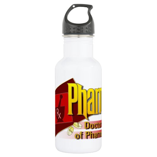 PharmD Doctor in de LOGO Waterfles (Voorkant)