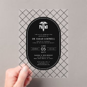 PharmD Doctor of Pharmacy Afstuderen Check Pattern Acryl Uitnodigingen (Insitu (Draagbaar))