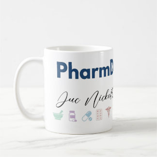 PharmD Personalized Mug | Minimal Modern Pharmacis Koffiemok
