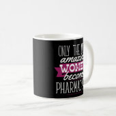 PharmD Pharmacist Afstuderen Gift Coffee Mok Vrouw (Voorkant rechts)