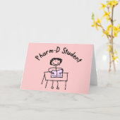 PharmD Pharmacy Student Gifts Kaart (Gele Bloem)