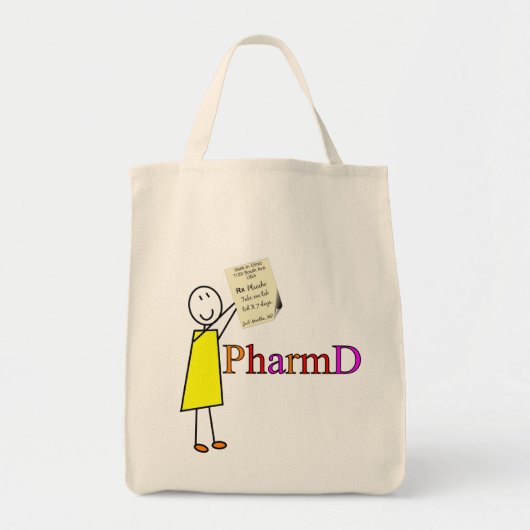 PharmD Pharmacy Student Gifts Tote Bag (Voorkant)