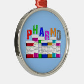 PharmD Pharmacy Student kerstversiering Metalen Ornament (Rechts)