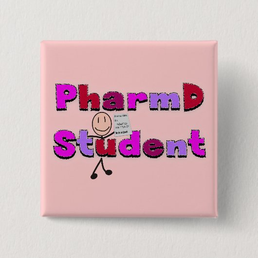 PharmD Student Gifts Vierkante Button 5,1 Cm (Voorkant)