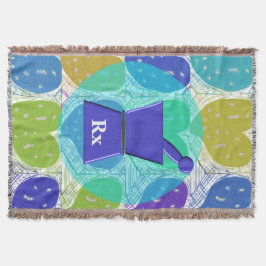 PharmD Woven Blanket Hearts Deken