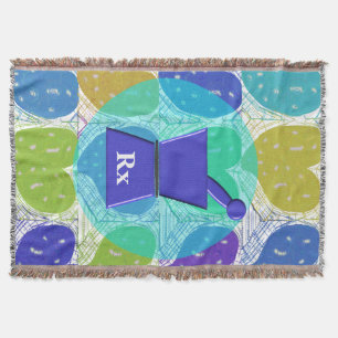 PharmD Woven Blanket Hearts Deken