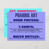 Pharris Kunst Winkelen2 Briefkaart (Voorkant / Achterkant)