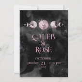 Phase de la lune Faire-part de mariage céleste (Devant)