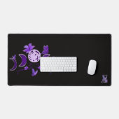 Phase de Lune Céleste Violet Esthétique Brodé (Clavier et souris)