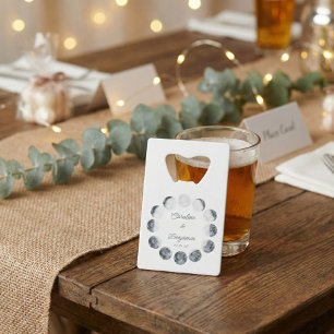 Phase de lune personnalisée Mariage cosmique blanc