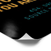 Phase de simulation 008 - Poster numérique Glitch (Coin)