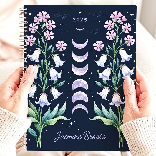 Phase florale céleste Nom personnalisé