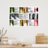 Phases Cervical Lumbar Spinal Degeneration Poster (Keuken)