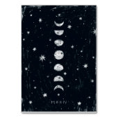 Phases de la carte de table de lune (Dos)