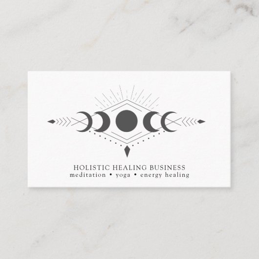 Phases de la lune Carte de visite du praticien de (Devant)