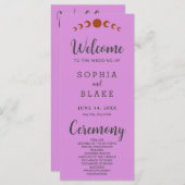 Phases de la lune de bronze métallique Programme d (Devant / Derrière)