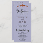 Phases de la lune de bronze Programme de mariage d (Devant / Derrière)