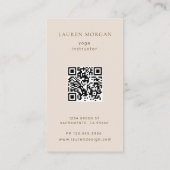 Phases de la Lune dorée foncée Yoga Studio Carte d (Dos)