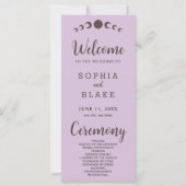 Phases de lune Brown foncée Programme de mariage v (Devant)