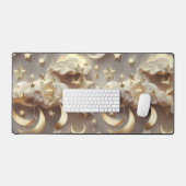 Phases de lune céleste crémeuse (Clavier et souris)