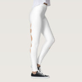 Phases de lune rose sur Leggings de Yoga blanc (Droite)